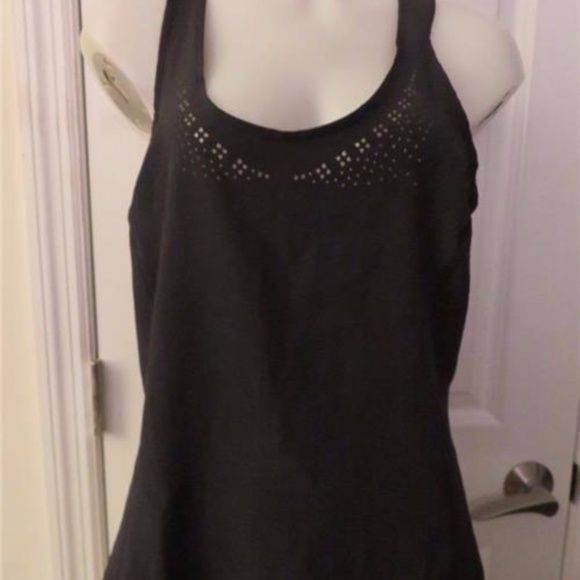 90 Degree By Reflex Tops - 90 DEGREE BY REFLEX BLACK ATHLETIC TOP SZ L